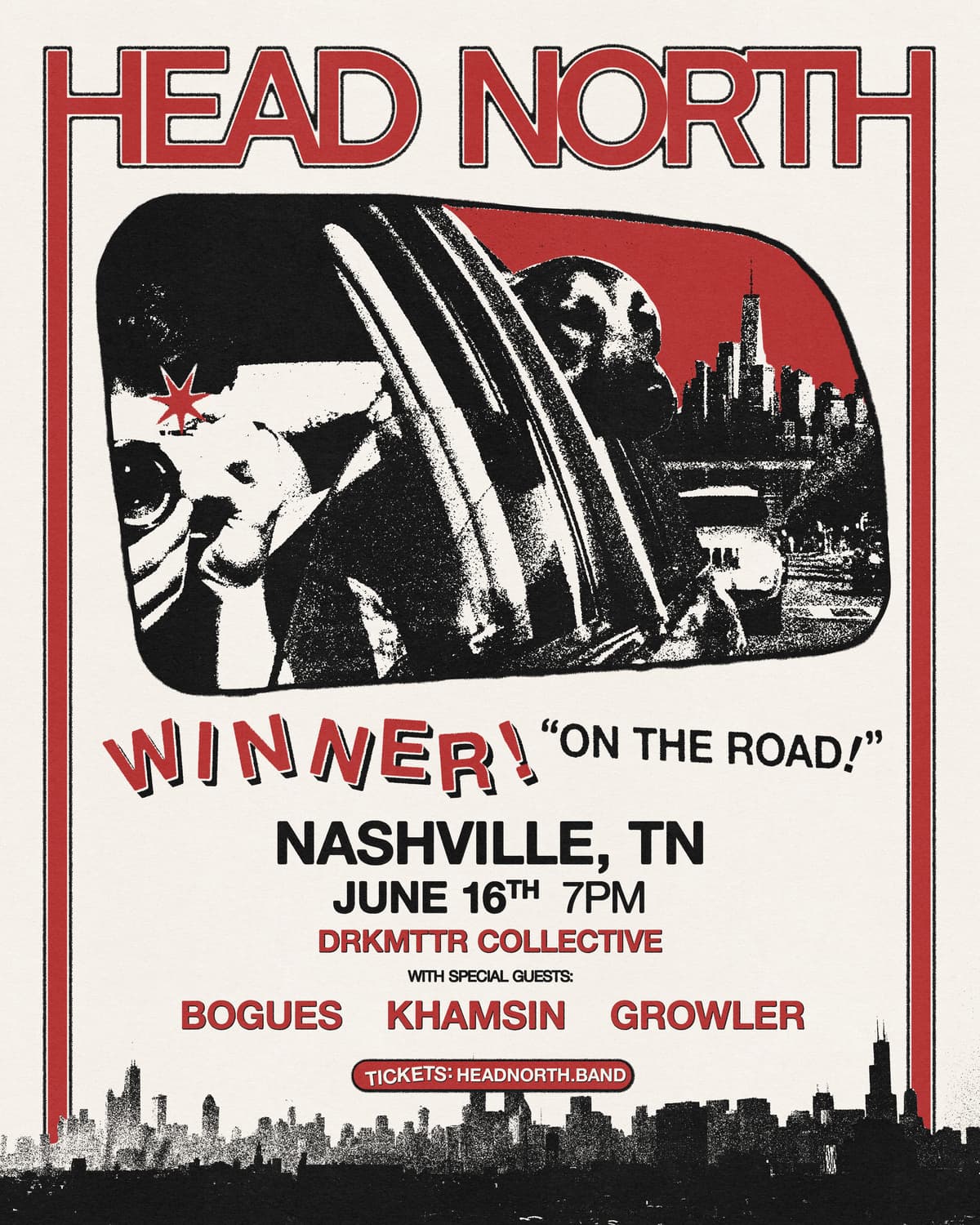 Head North // Bogues // Khamsin // Growler