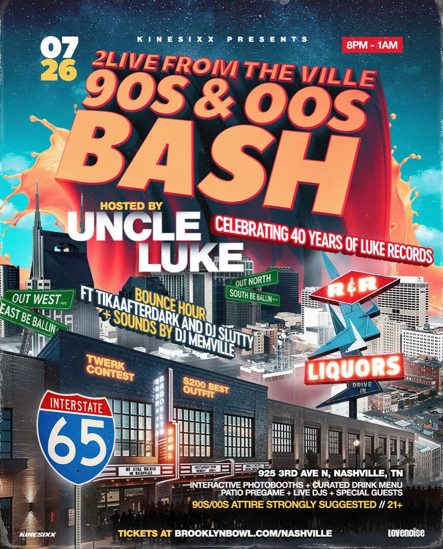 2Live From the Ville 90s/00s Bash