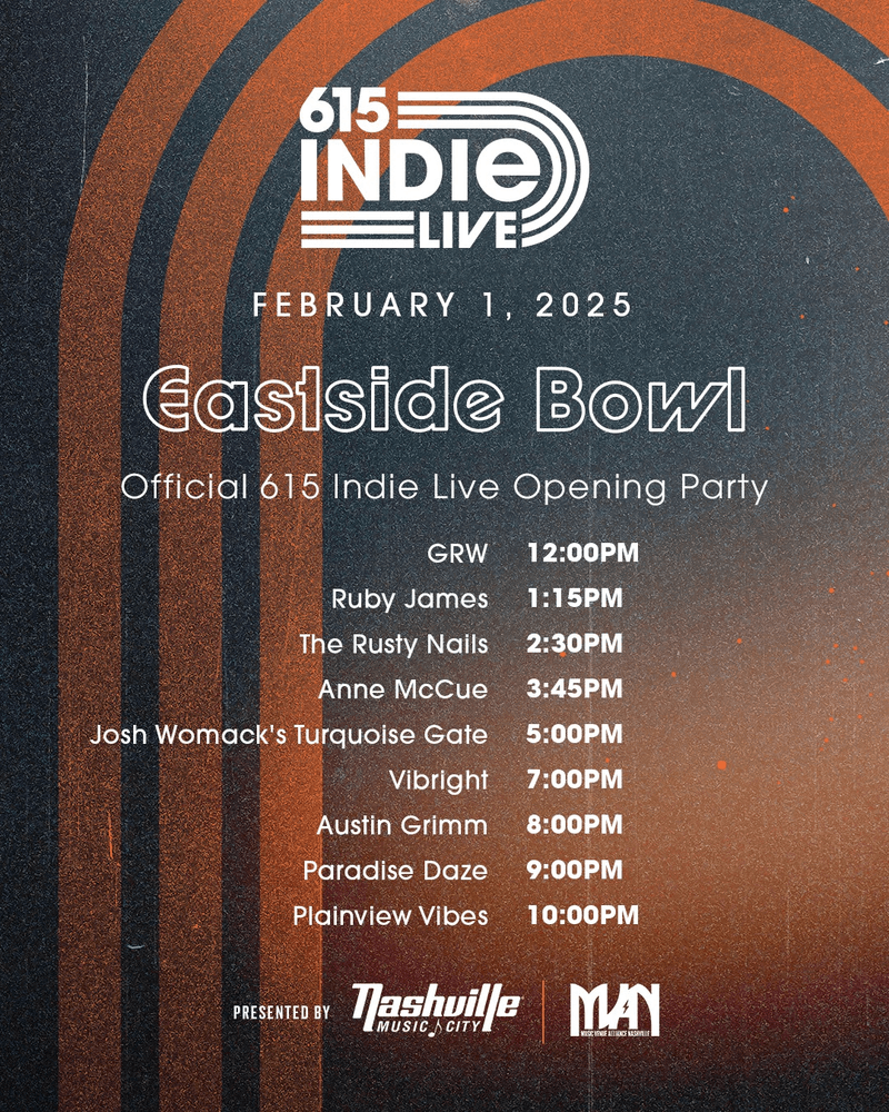 615 INDIE LIVE @ Eastside Bowl Nashville
