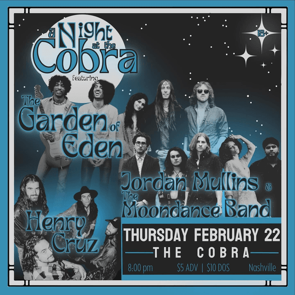 Garden of Eden // Jordan Mullins and the Moondance Band // Henry Cruz