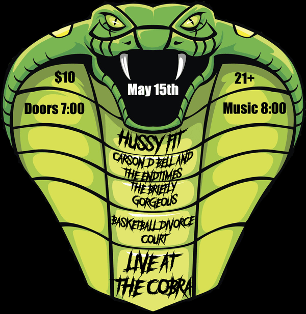 Hussy Fit // Carson D Bell & the End Times // The Briefly Gorgeous // Basketball Divorce Court