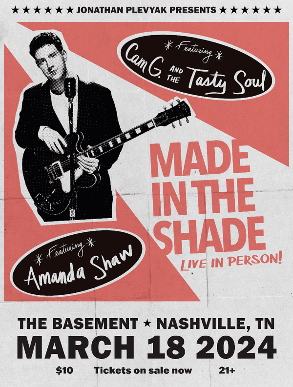 Jonathan Plevyak, Cam G & The Tasty Soul, Amanda Shaw