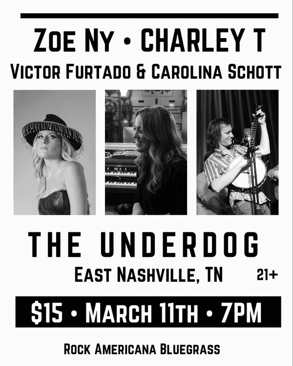 Zoe Ny // Charley T // Victor Furtado // Carolina Schott