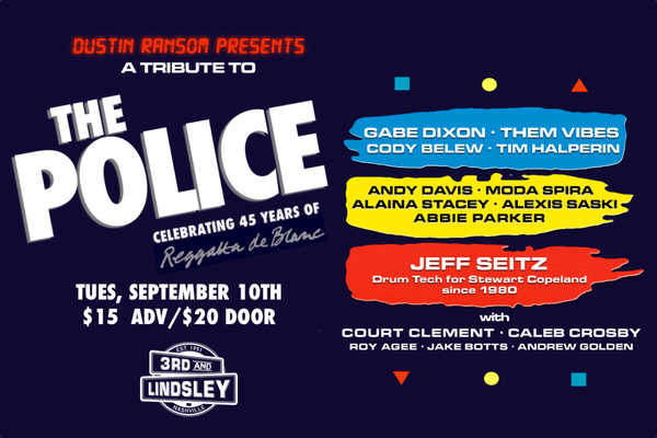 A Tribute to THE POLICE Celebrating 45 years of Reggatta de Blanc