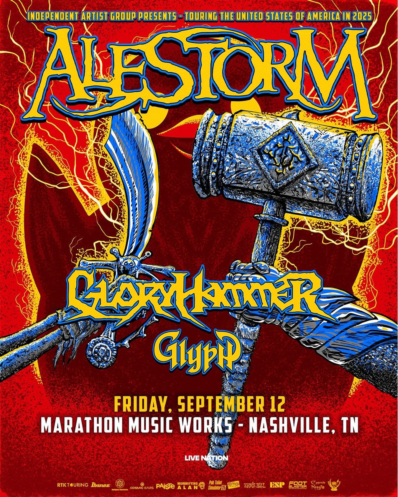 ALESTORM // Gloryhammer // Glyph - FALL 2025 TOUR