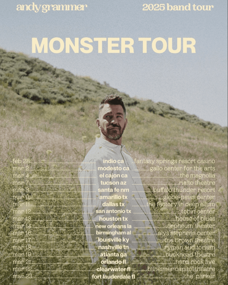 Andy Grammer - Monster Tour