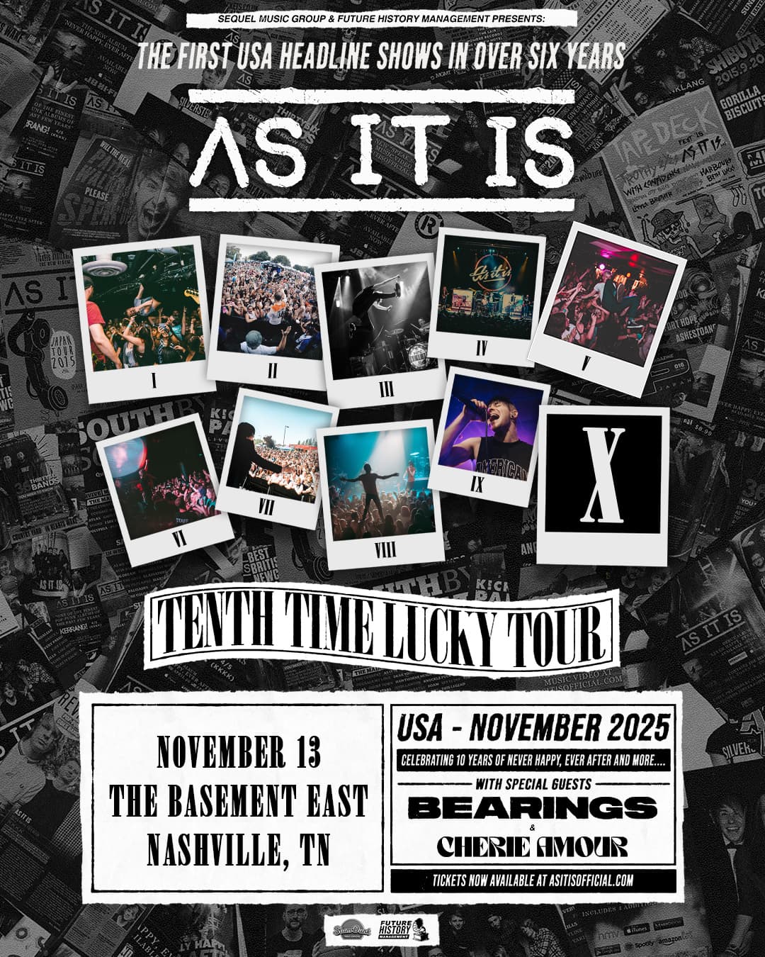 As It Is // Bearings // Cherie Amour