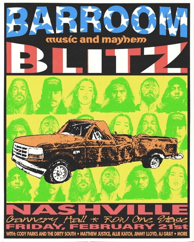 Barroom Blitz // Cody Parks And The Dirty South // Matthew Justice // Allie Katch // Jimmy Lloyd // AJ Gray