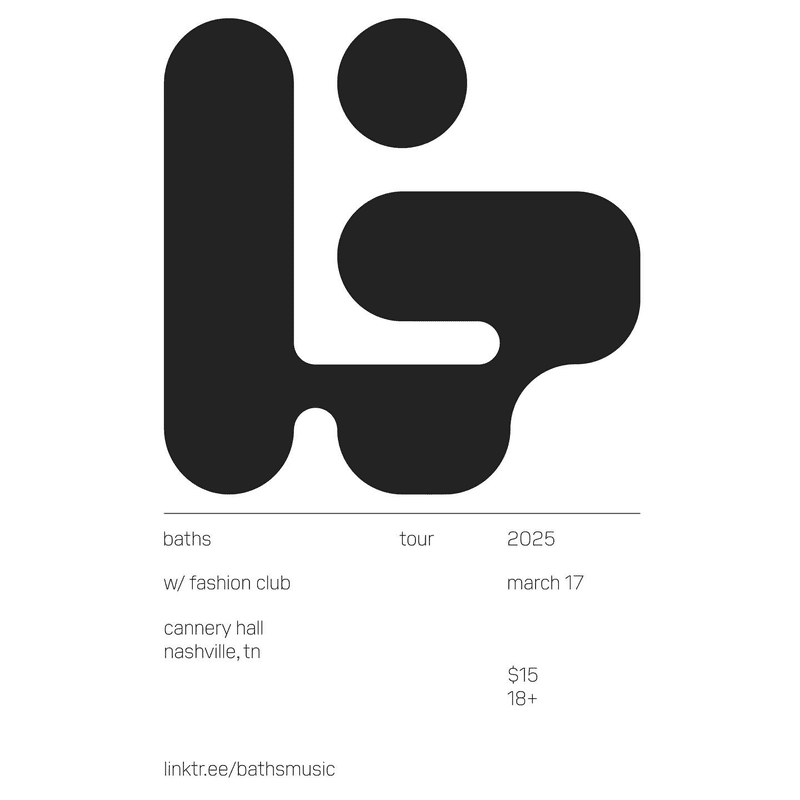 Baths // Fashion Club - North America Tour