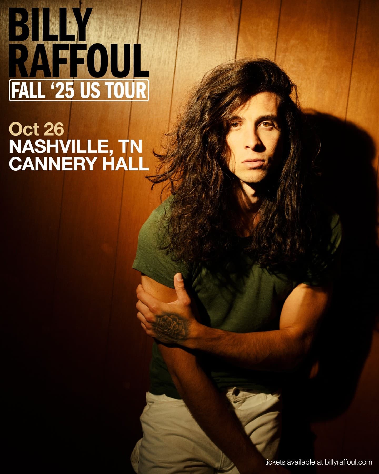 BILLY RAFFOUL - North America Tour