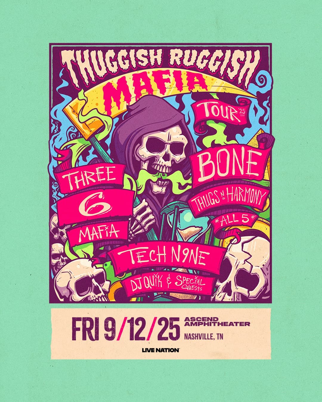 Bone Thugs-N-Harmony // Three 6 Mafia // Tech N9ne // DJ Quik - The Thuggish-Ruggish-Mafia Tour