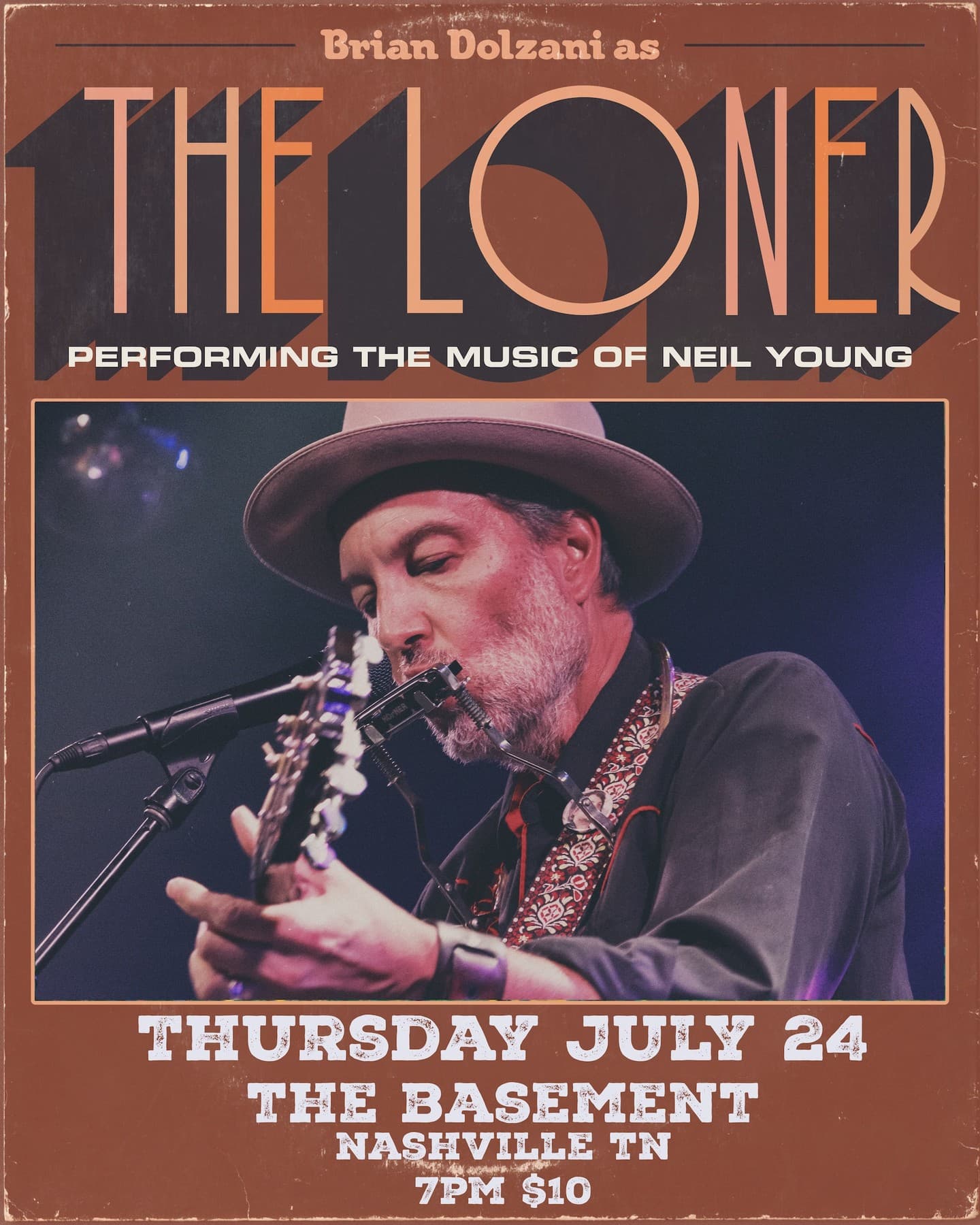 Brian Dolzani as The Loner: The Music of Neil Young