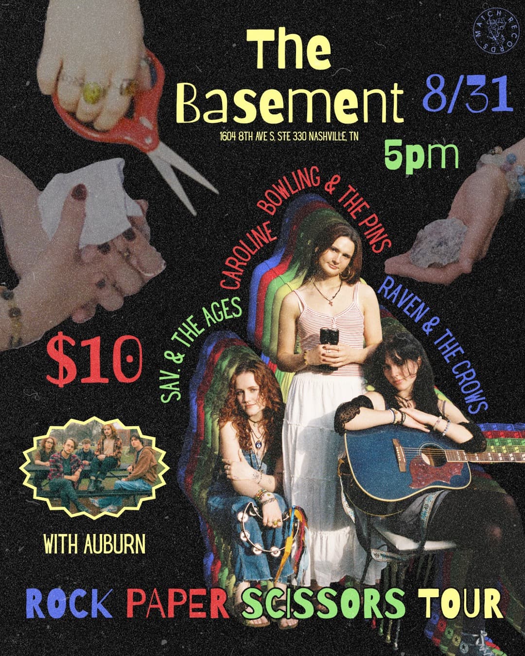 Caroline Bowling // sav. // Raven Hinchey - Rock, Paper, Scissors Tour