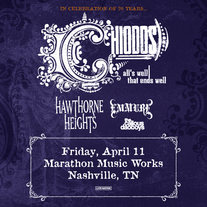 CHIODOS // Hawthorne Heights // EMMURE // The Callous Daoboys