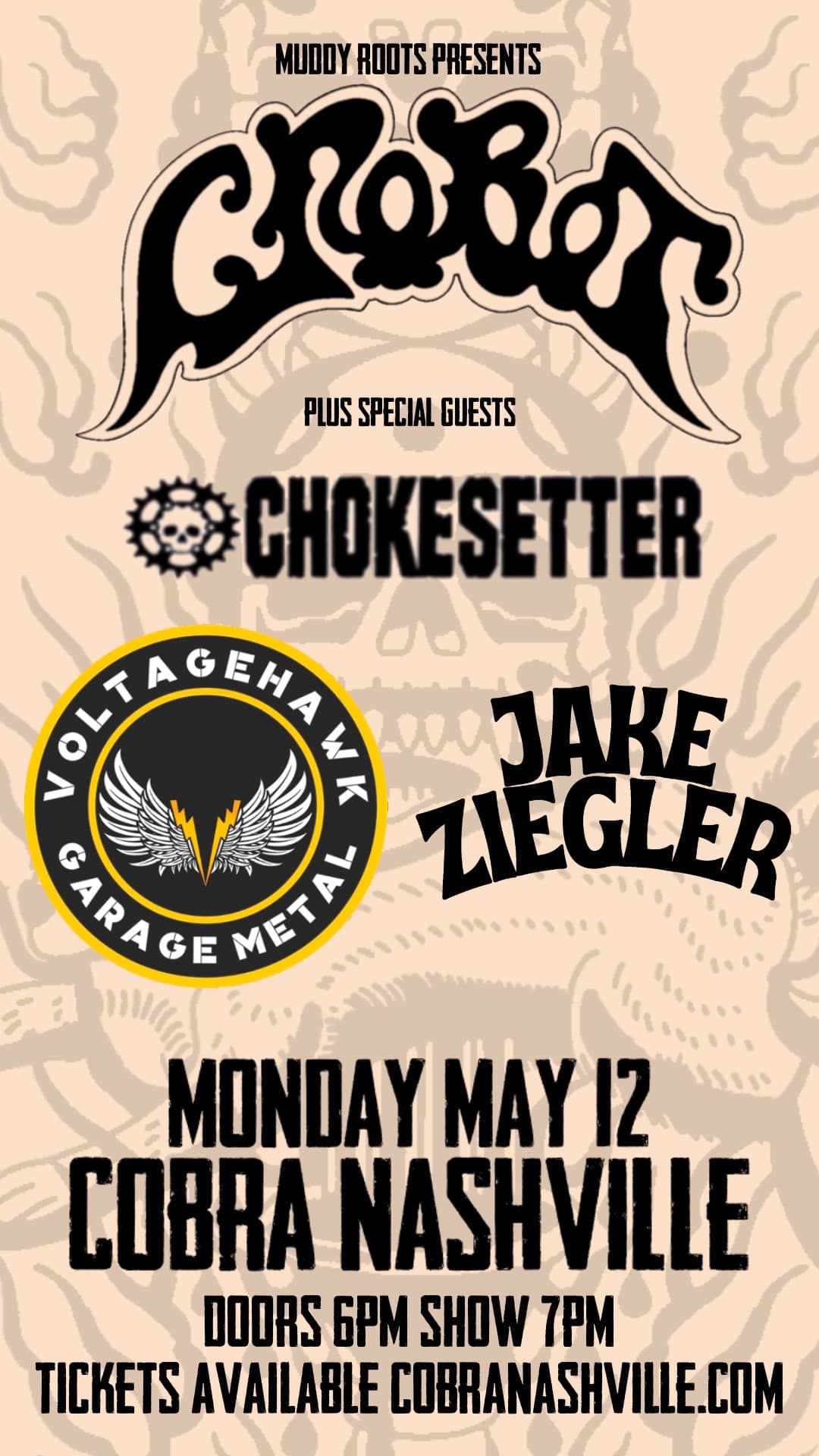 Crobot // Chokesetter // Voltagehawk // Jake Ziegler