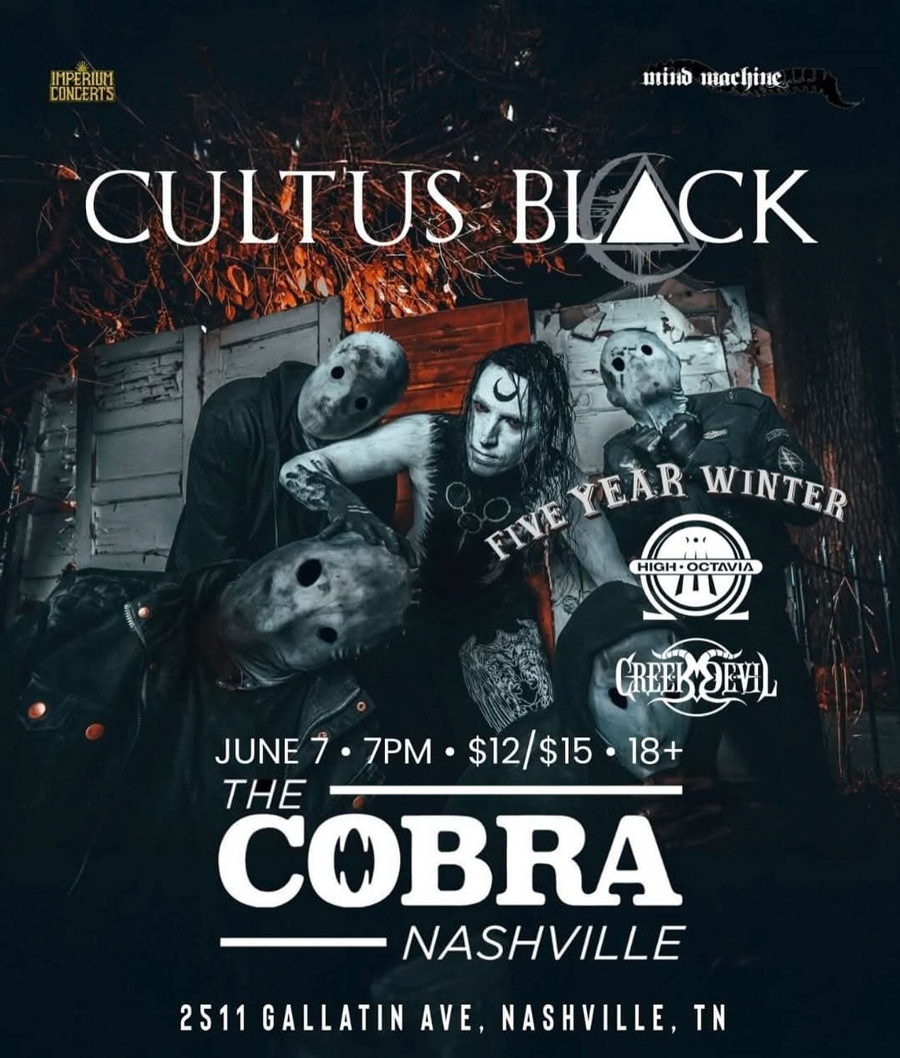 Cultus Black // Five Year Winter // High Octavia // Creek Devil