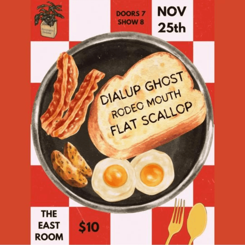 Dialup Ghost // Flat Scallop // Rodeo Mouth