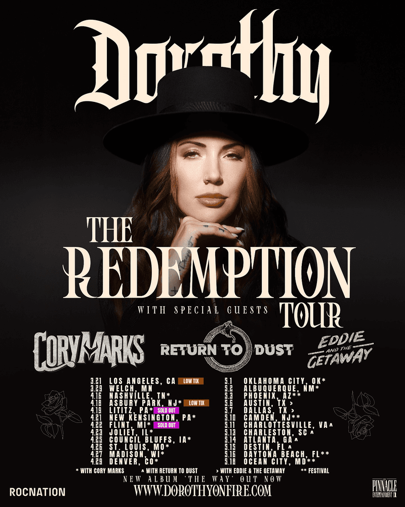 Dorothy // Cory Marks - The Redemption Tour