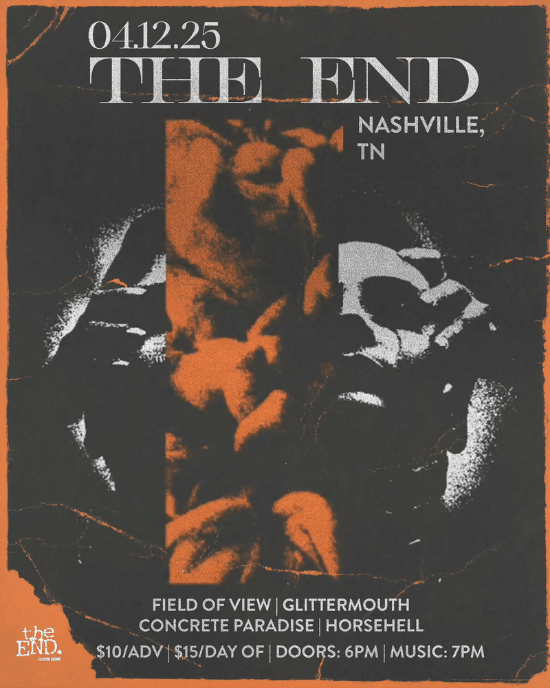 Field of View // Glittermouth // Concrete Paradise // HORSEHELL
