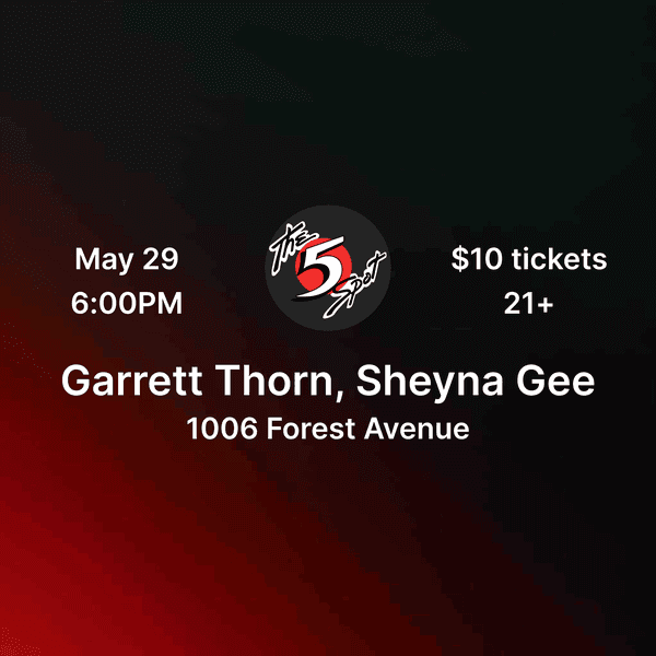 Garrett Thorn, Sheyna Gee