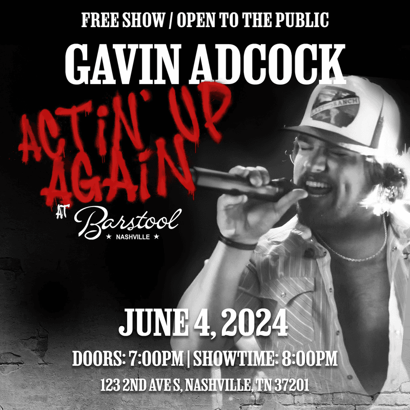 Gavin Adcock - Actin' Up Again at Barstool