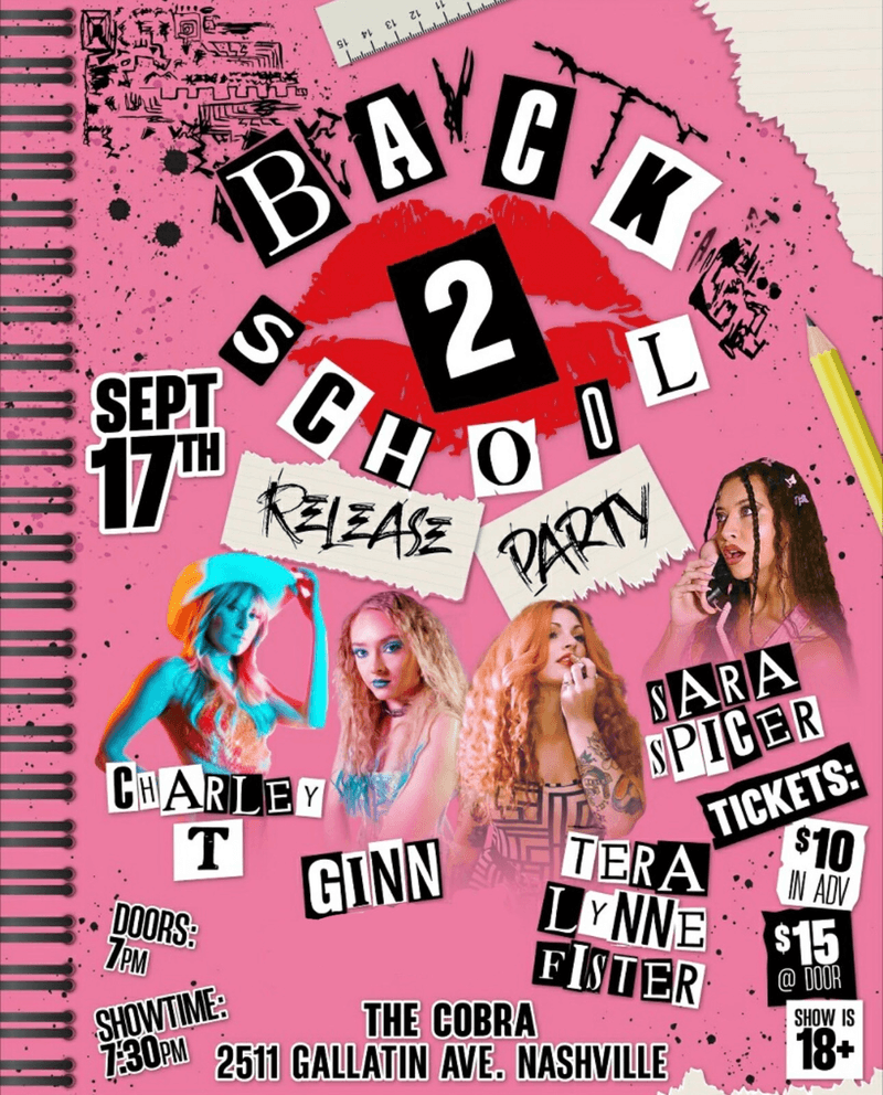 Ginn // Sara Spicer // Tera Lynne Fister // Charley T