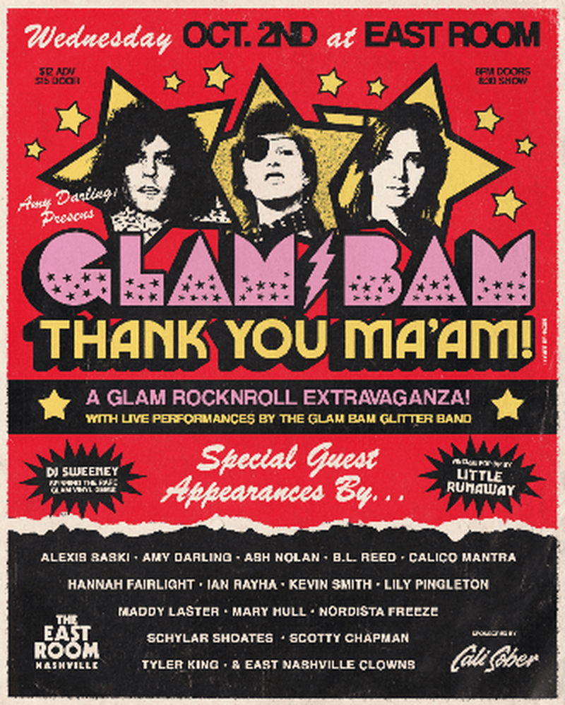 GLAM BAM, Thank You Ma’am! - A Glam Rock’n’Roll Extravaganza!