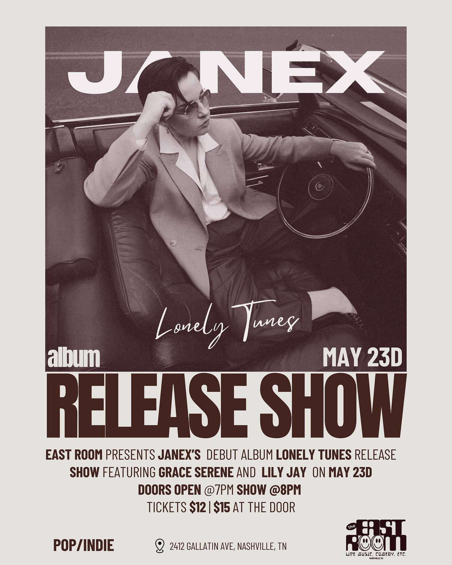 Janex Album Release Show feat: Grace Serene // Lili Jay