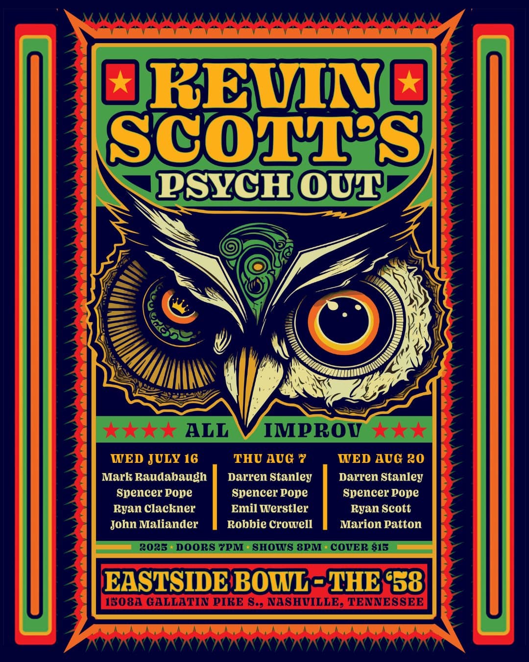 Kevin Scott’s Psych Out Improv Residency