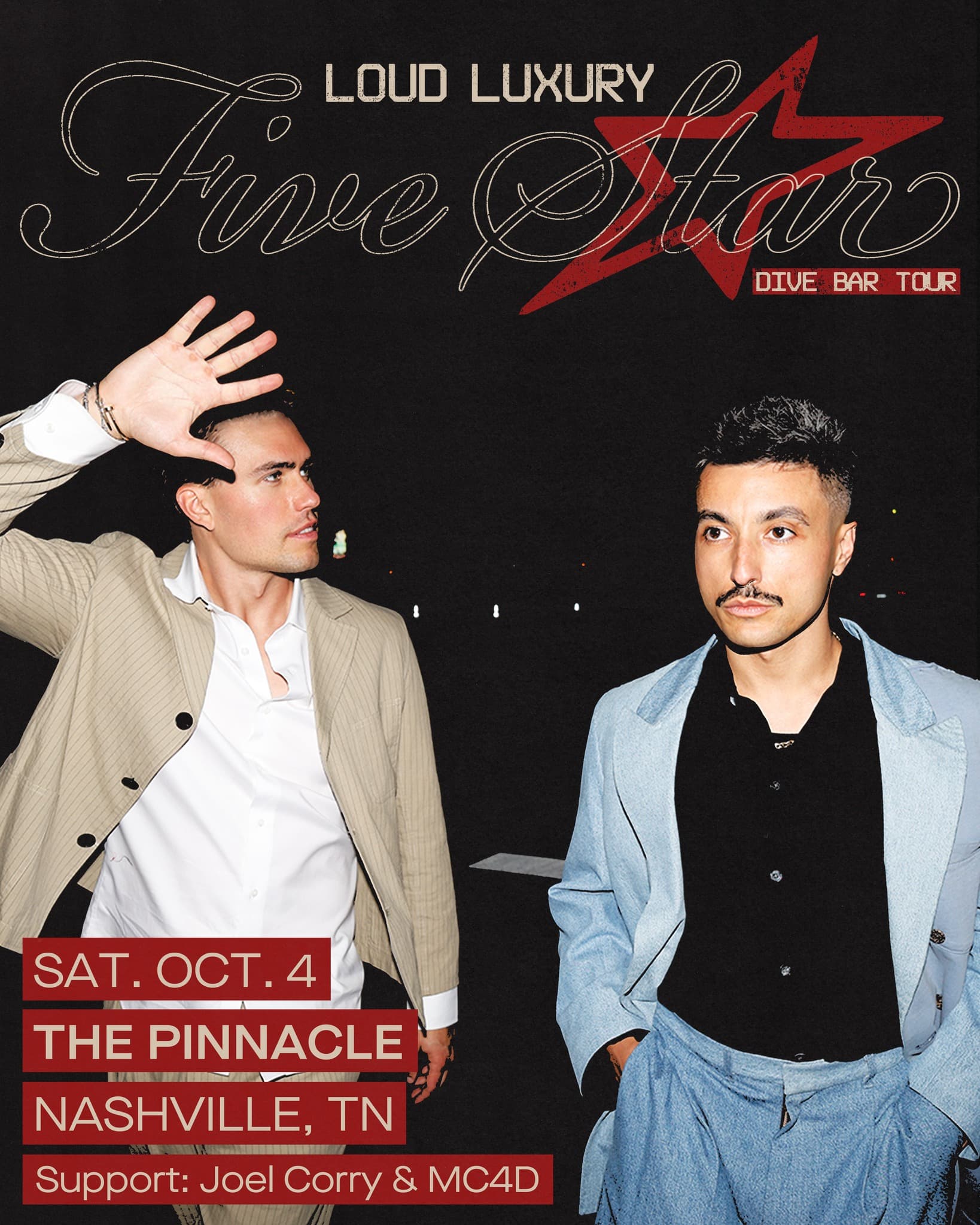 Loud Luxury // Joel Corry // MC4D - Five Star Dive Bar Tour