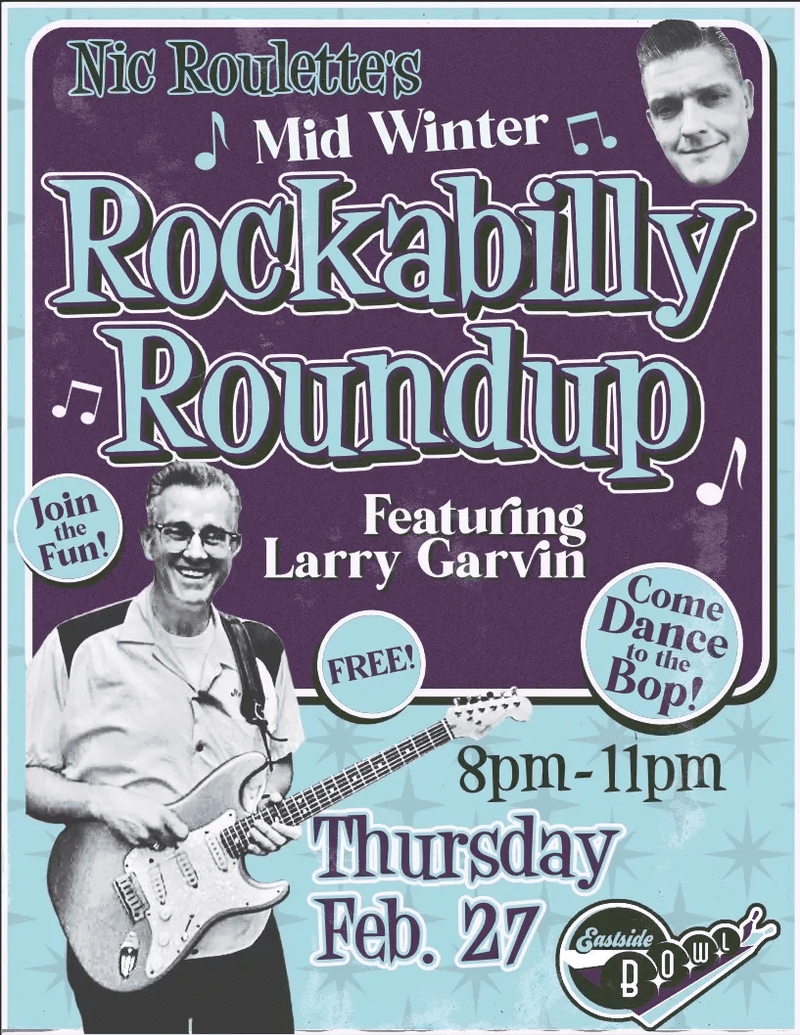 Nic Roulette's Rockabilly Roundup ft. Larry Garvin