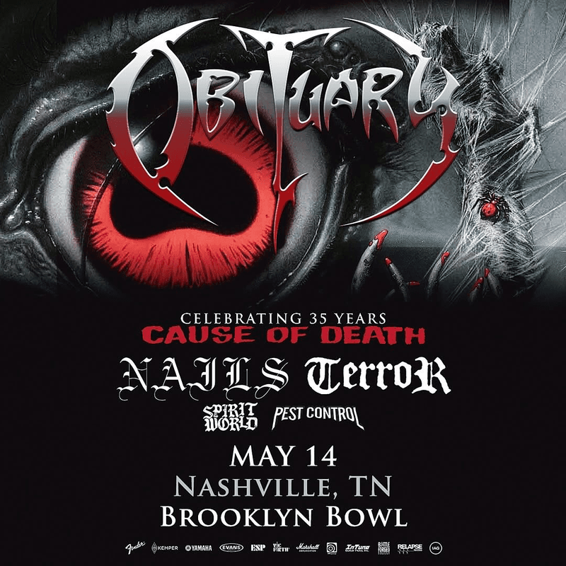 Obituary // Nails // Terror // SpiritWorld // Pest Control