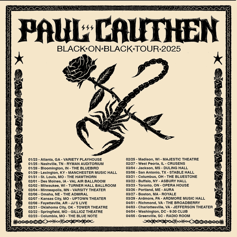 Paul Cauthen - Black on Black Tour 2025