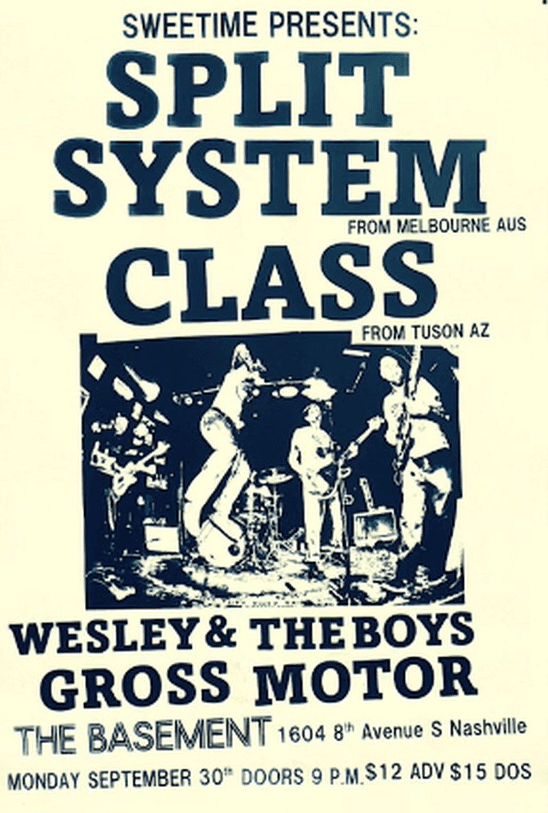 Post Gonerfest Throwdown feat: Split System // Class // Wesley & the Boys // Gross Motor
