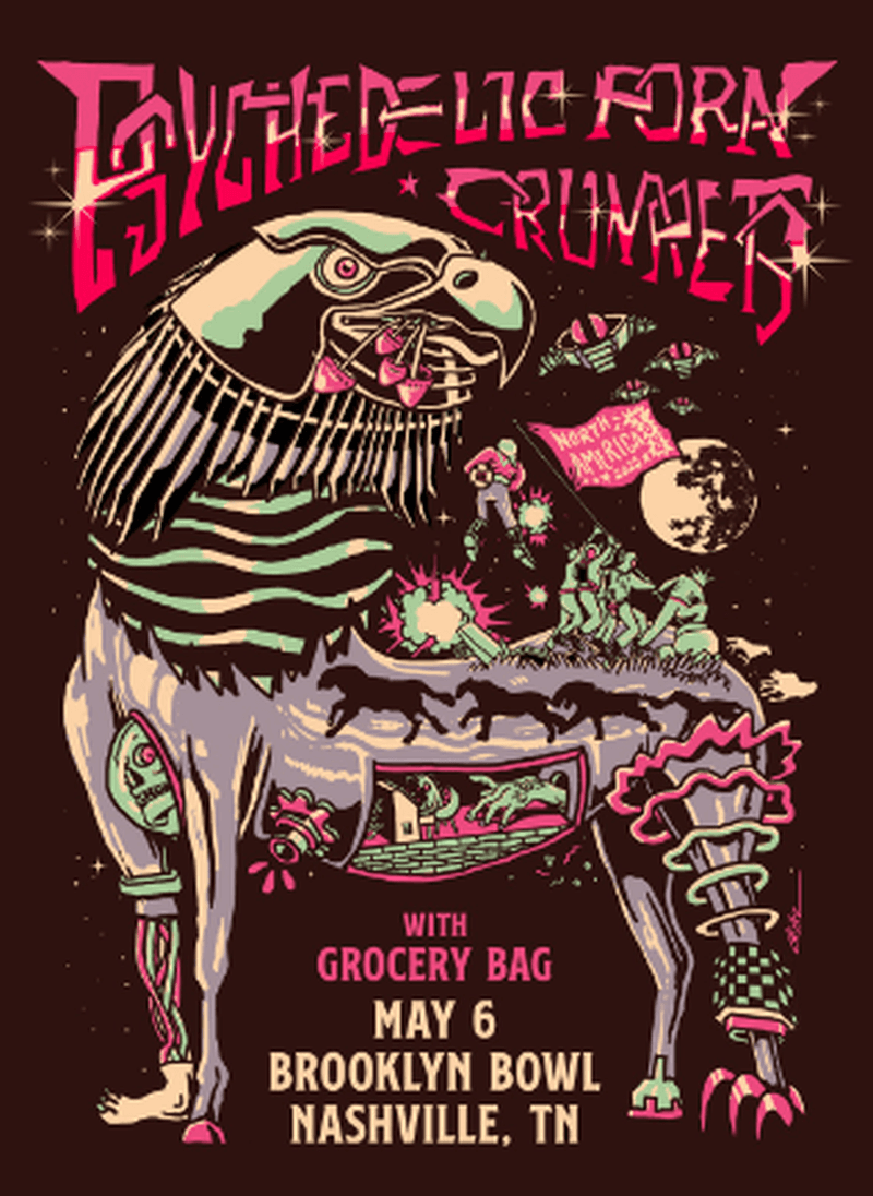 Psychedelic Porn Crumpets // Grocery Bag