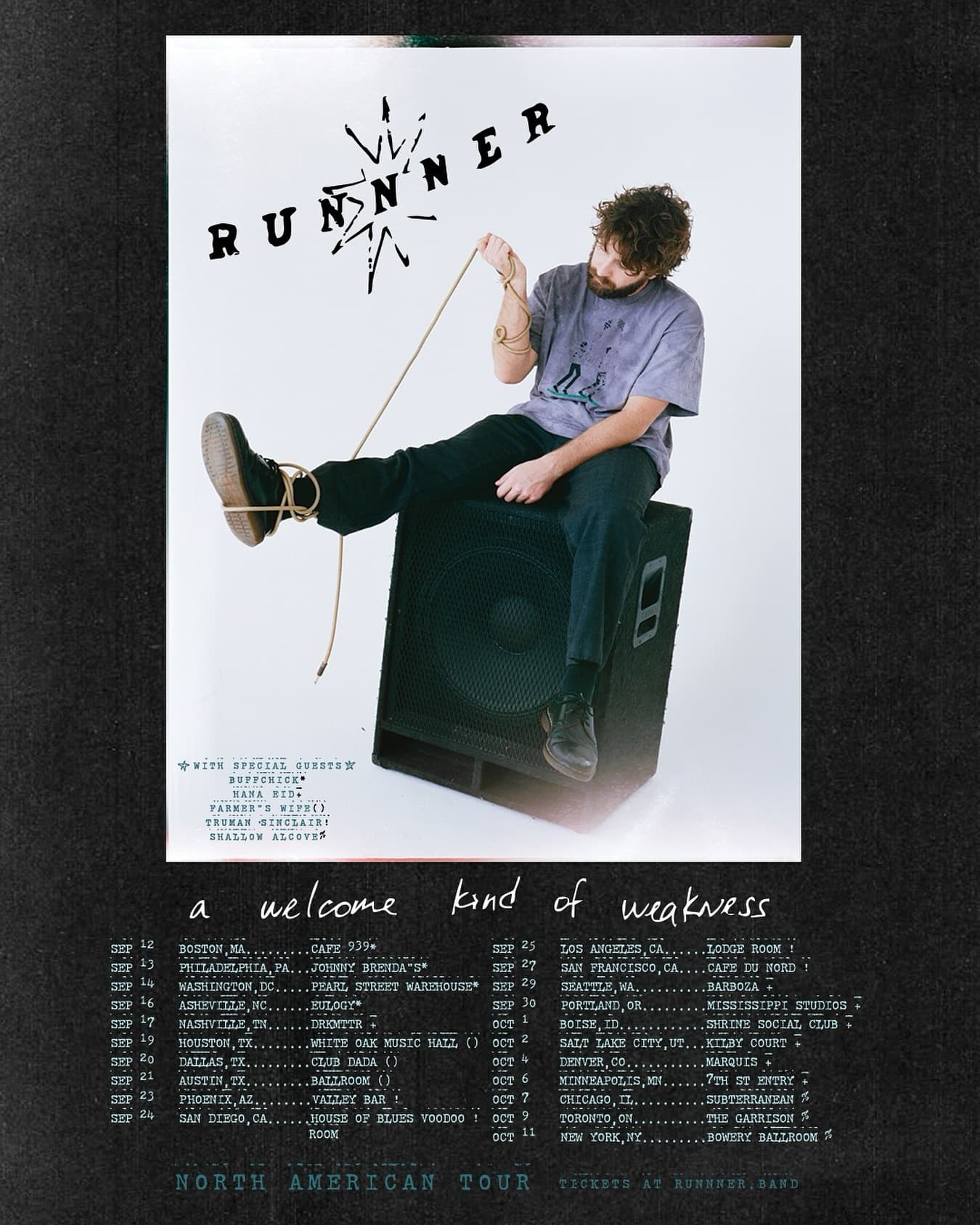 Runnner - A Welcome Kind of Weakness Tour