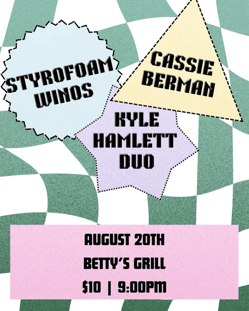 Styrofoam Winos // Cassie Berman // Kyle Hamlett Uno