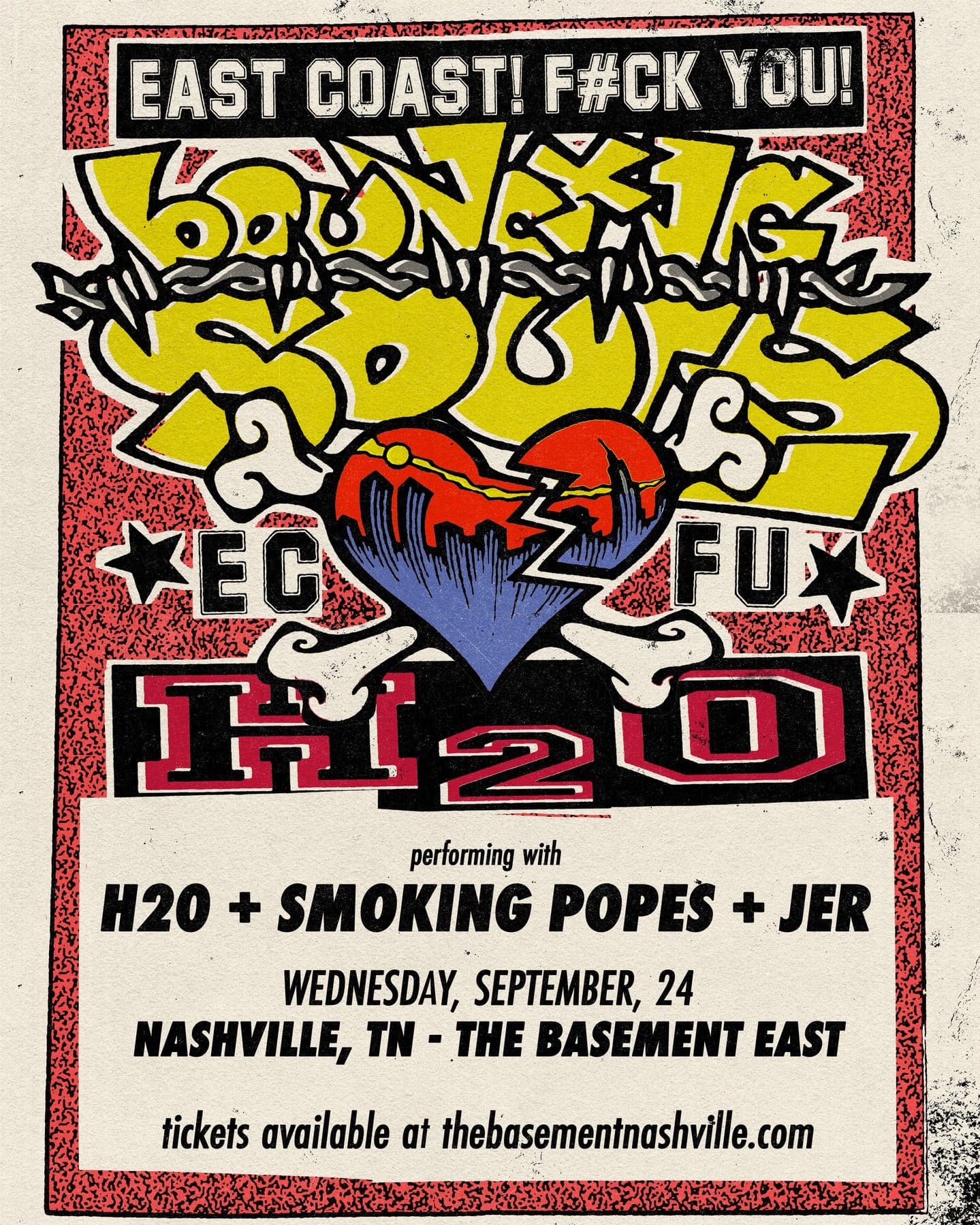 The Bouncing Souls // H2O // Smoking Popes // JER - EAST COAST! F#CK YOU!