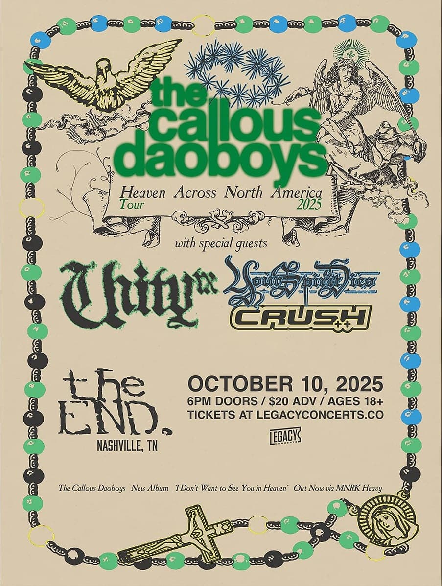 The Callous Daoboys // UnityTX // Your Spirit Dies // Crush++