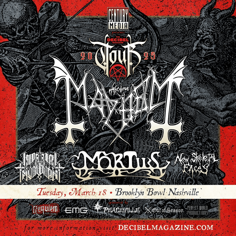 The Decibel Magazine Tour 2025: Mayhem // Mortiis // Imperial Triumphant // New Skeletal Faces