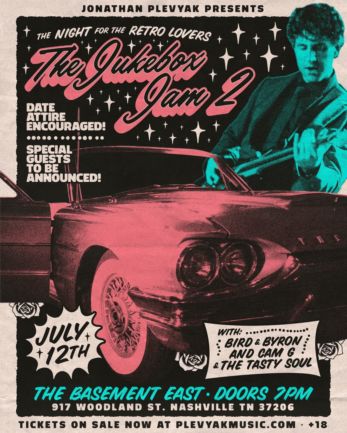 The Jukebox Jam 2: Jonathan Plevyak // Bird & Byron // Cam G & The Tasty Soul