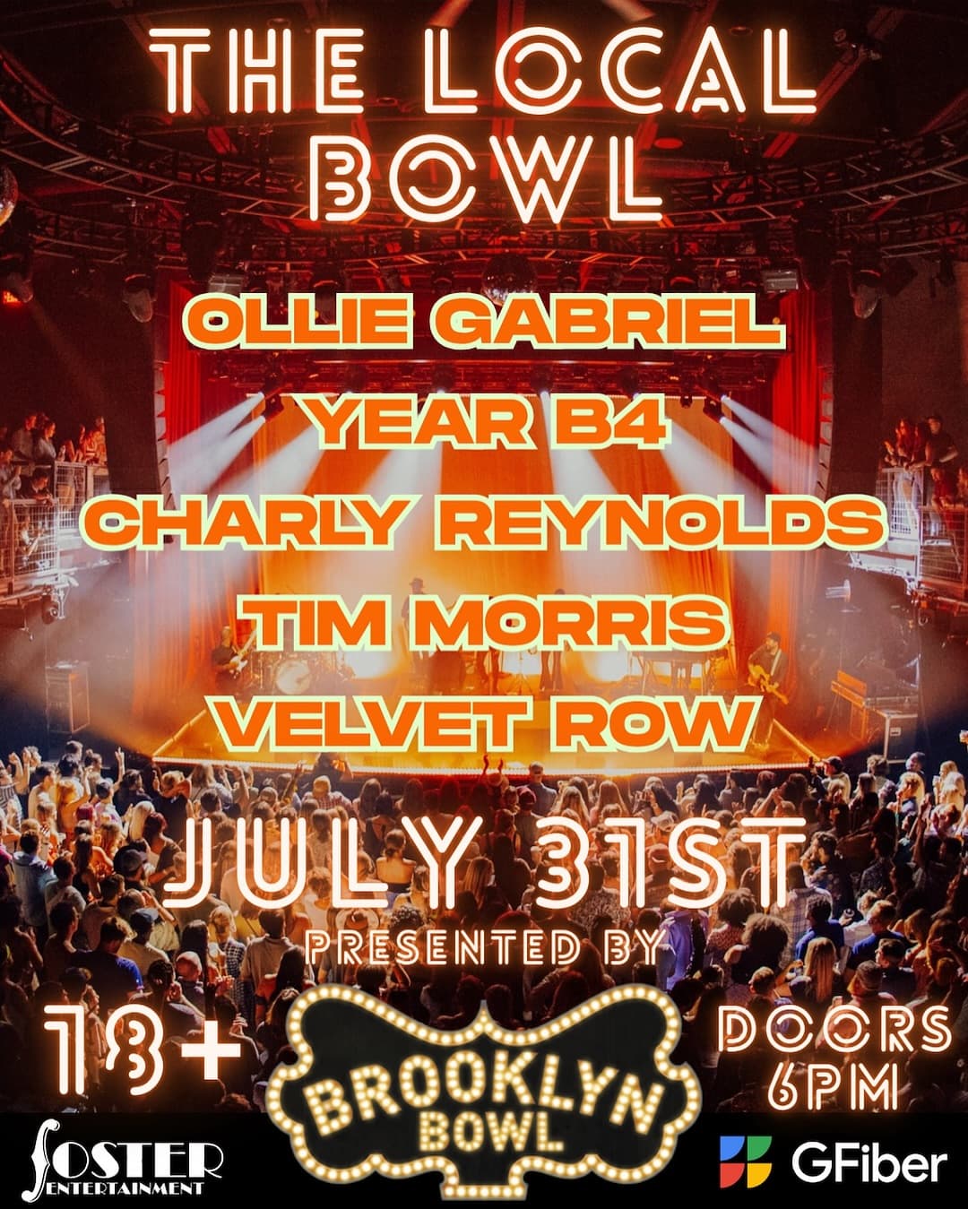 The Local Bowl: Charly Reynolds // Velvet Row // Timothy Morris // YEARB4 // Ollie Gabriel