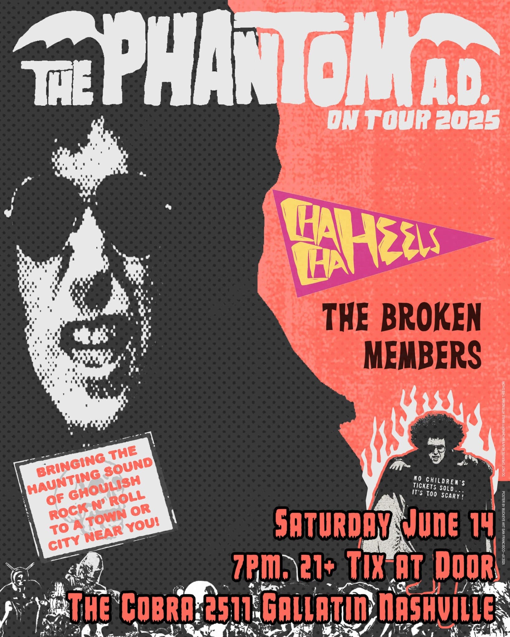 The Phantom A.D. // Cha Cha Heels // The Broken Members
