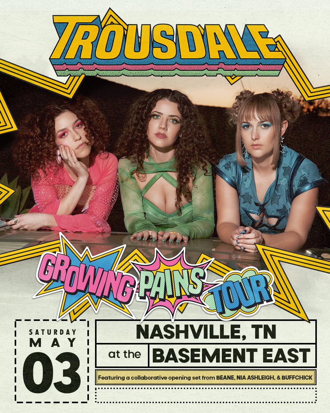 Trousdale // Beane // Nia Ashleigh // Buffchick - Growing Pains Tour