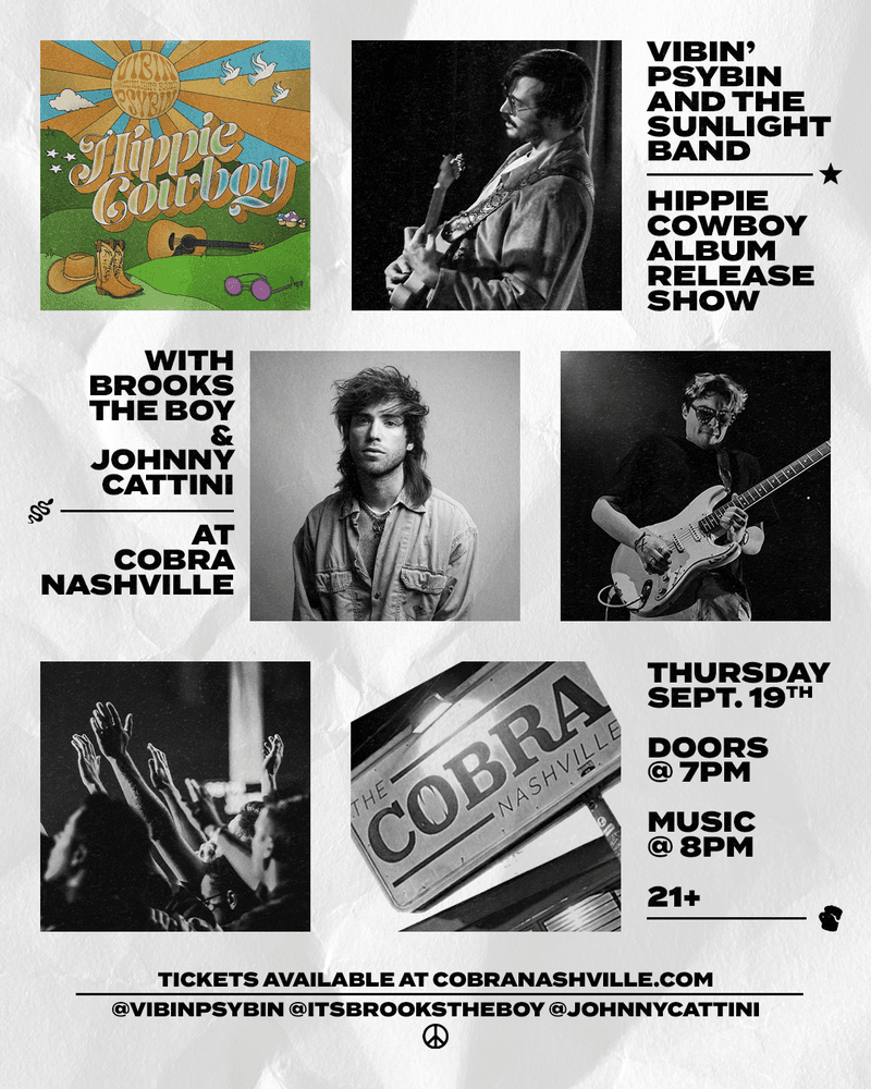 Vibin' Psybin and the Sunlight Band // Brooks the Boy // Johnny Cattini