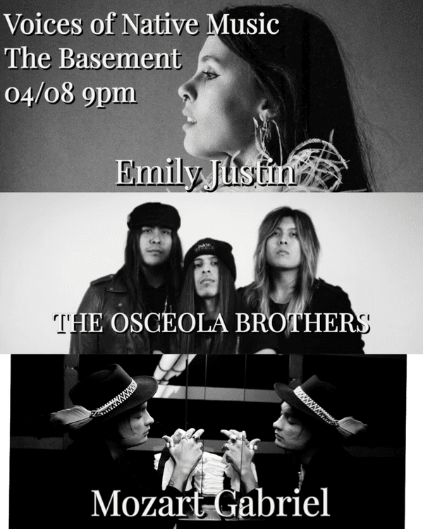 Voices of Native Music ft. Emily Justin // The Osceola Brothers // Mozart Gabriel
