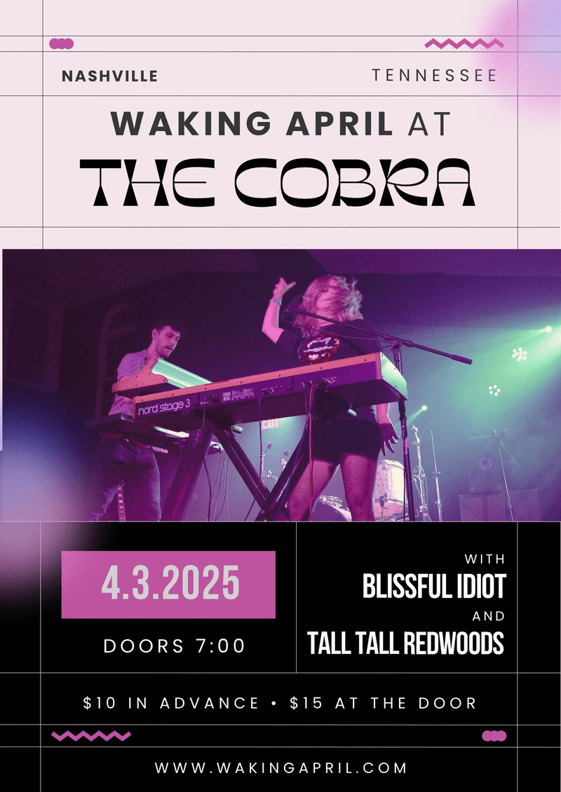 Waking April // Tall Tall Redwoods // Blissful Idiot